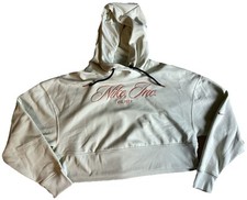 NIKE Cropped Hoodie, embroidered front logo - Size XS