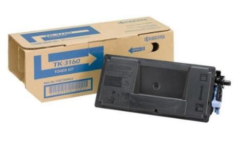Kyocera TK3160 Toner Cartridge, Black High Yield Genuine Replacement