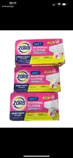 4 X Zuru Zorb Wet Mopping Wipes for Cleaning Floors and Hardwood Floors  40Count