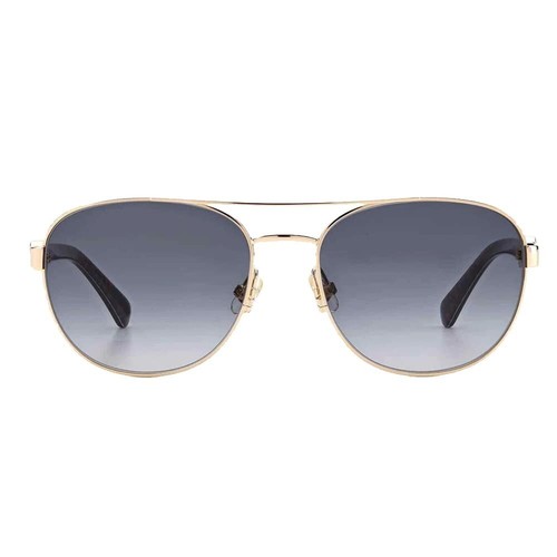 New Kate Spade New York Women's Raglan/G/S Aviator Sunglasses, Gold / Black 56mm - 第 2/2 張圖片