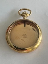 VINTAGE 18 SIZE 25 YEAR POCKET WATCH CASE PENDANT & LEVER SET BUCK ON BACK COVER