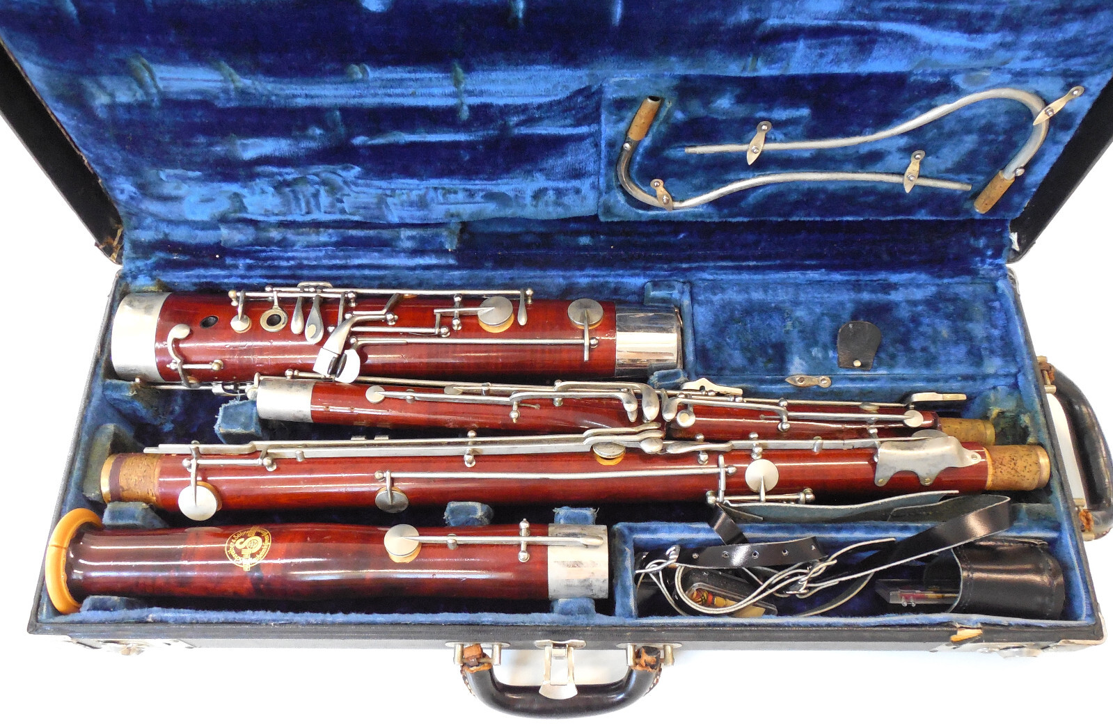 Schreiber Bassoon Maple Wood Made in West Germany Includes Two Bocals