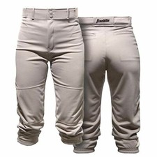 Franklin Sports Youth Baseball Pants - Grey Baseball and Softball Pants - Boys 