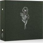 12x12 inch Scrapbook Photo Album, Linen Cover Archival Acid Free Top Load 3 Ring