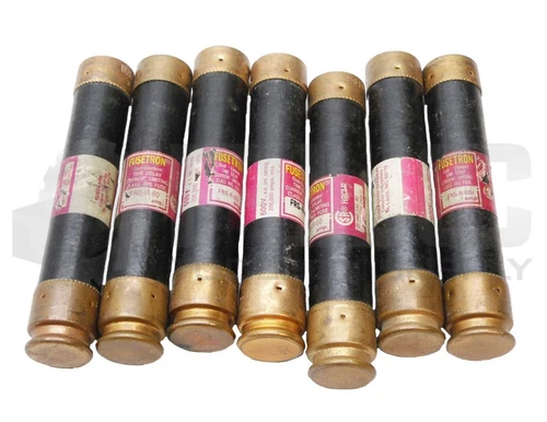 LOT OF 7 BUSSMAN FRS-R-60 TIME DELAY FUSE 60A 600VAC