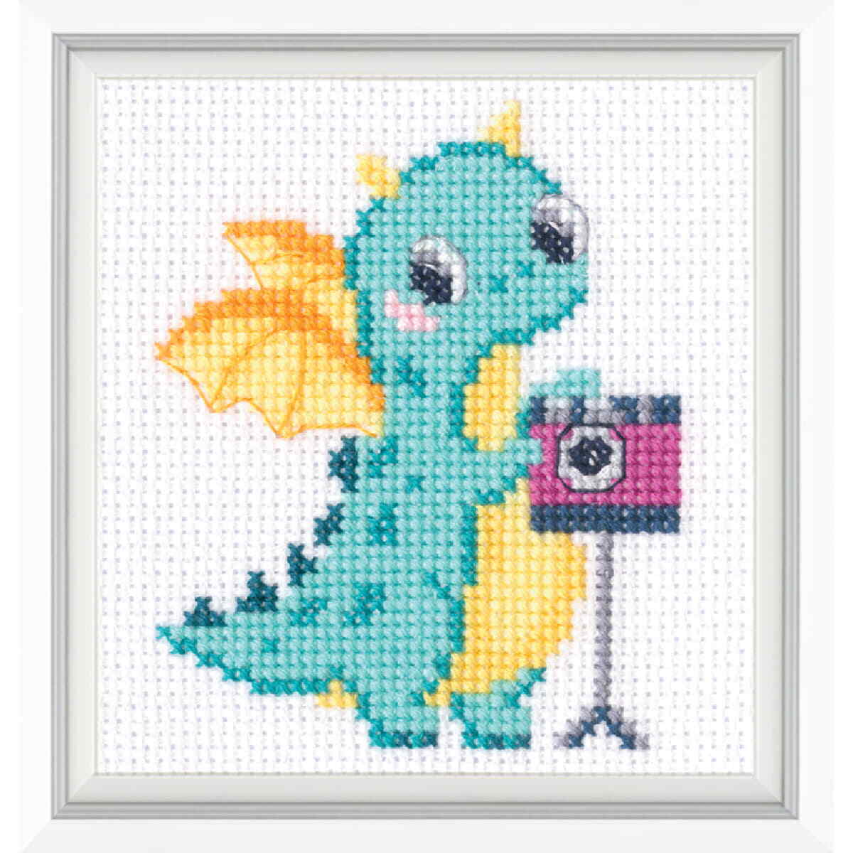 RTO counted cross stitch kit ""The Bigest Photographer"", 7x9cm, DIY