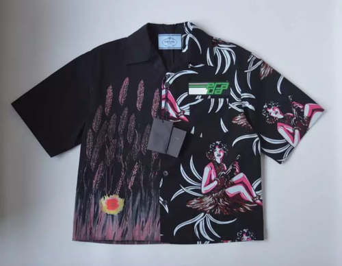Hawaiian PRINT SHIRT BOWLING SIZE 