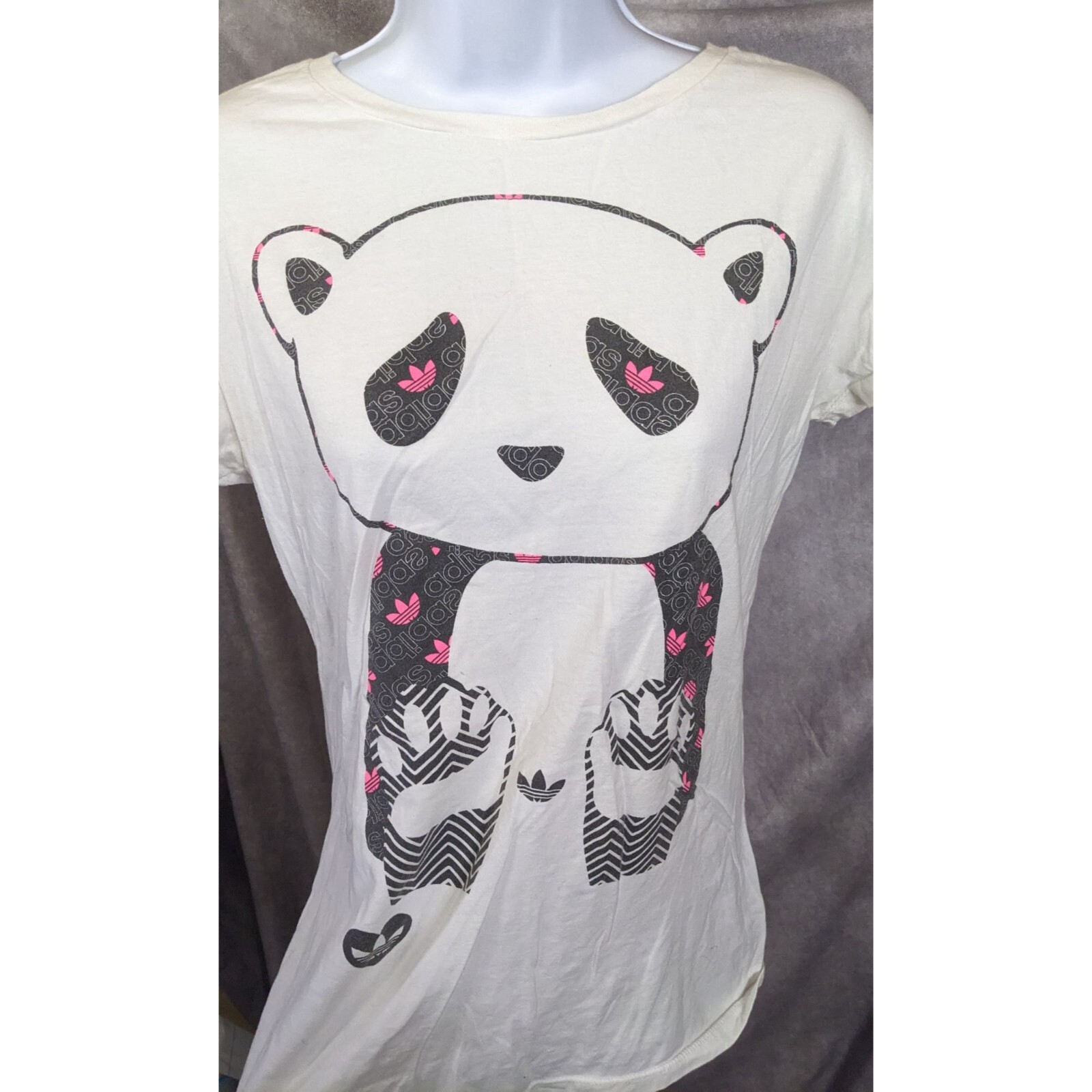Jeremy Scott Adidas Rare Pink And Black Panda Shirt image 6