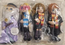 4 Harry Potter Dumbledore, Weasley, Hermione, Luna Wizards Spell Sound Plushs