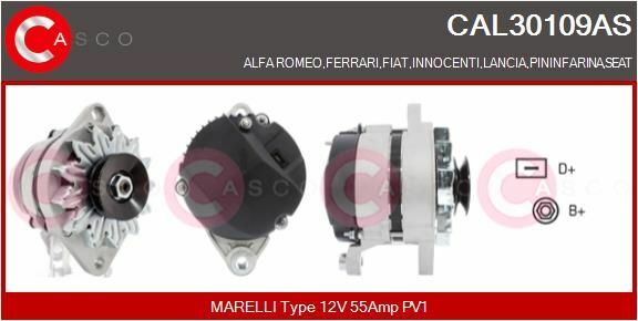 Lichtmaschine FüR Fiat 124,125,131,132,238-SERIE,ARGENTA,CROMA,DUCATO,DUNA-image