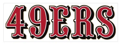 San Francisco 49ers NFL Football Sticker Decal S623