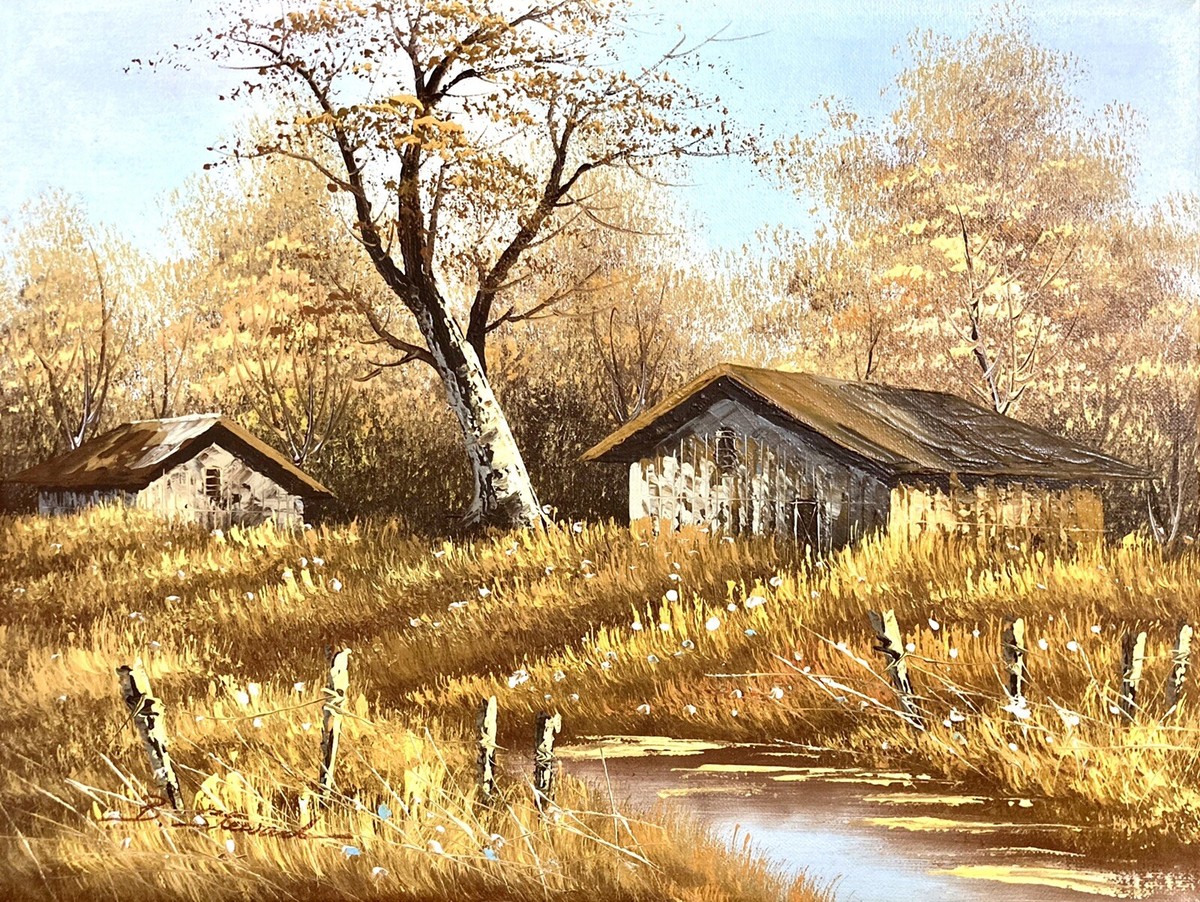 40s 50s バンビ ＆ サンバー ビンテージ 絵画 W.D.P. 40s 50s バンビ