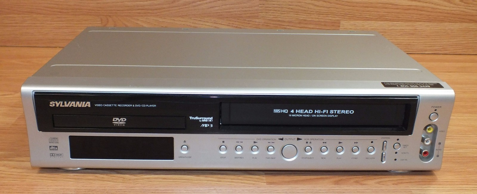 W/ 4-head Hi-fi Vcr Combo