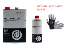 Automotive Urethane Clear Coat Kit 1 Gallon and Slow Activator 4:1 Mixing (DI)