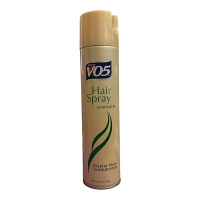 Alberto V05 Hair Spray Unscented 14 Hour Hold Crystal Clear Hairspray 8.5 oz