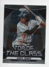 2020 Panini Prizm Baseball TOP OF THE CLASS GREG JONES TAMPA BAY RAYS #22