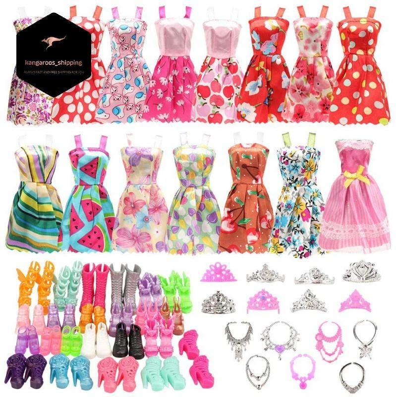 Consulta Competidores El otro día Muneca Barbie Inmenso Lote De Accesorios De Moda Ropa Zapatos Vestido  Fiesta | eBay