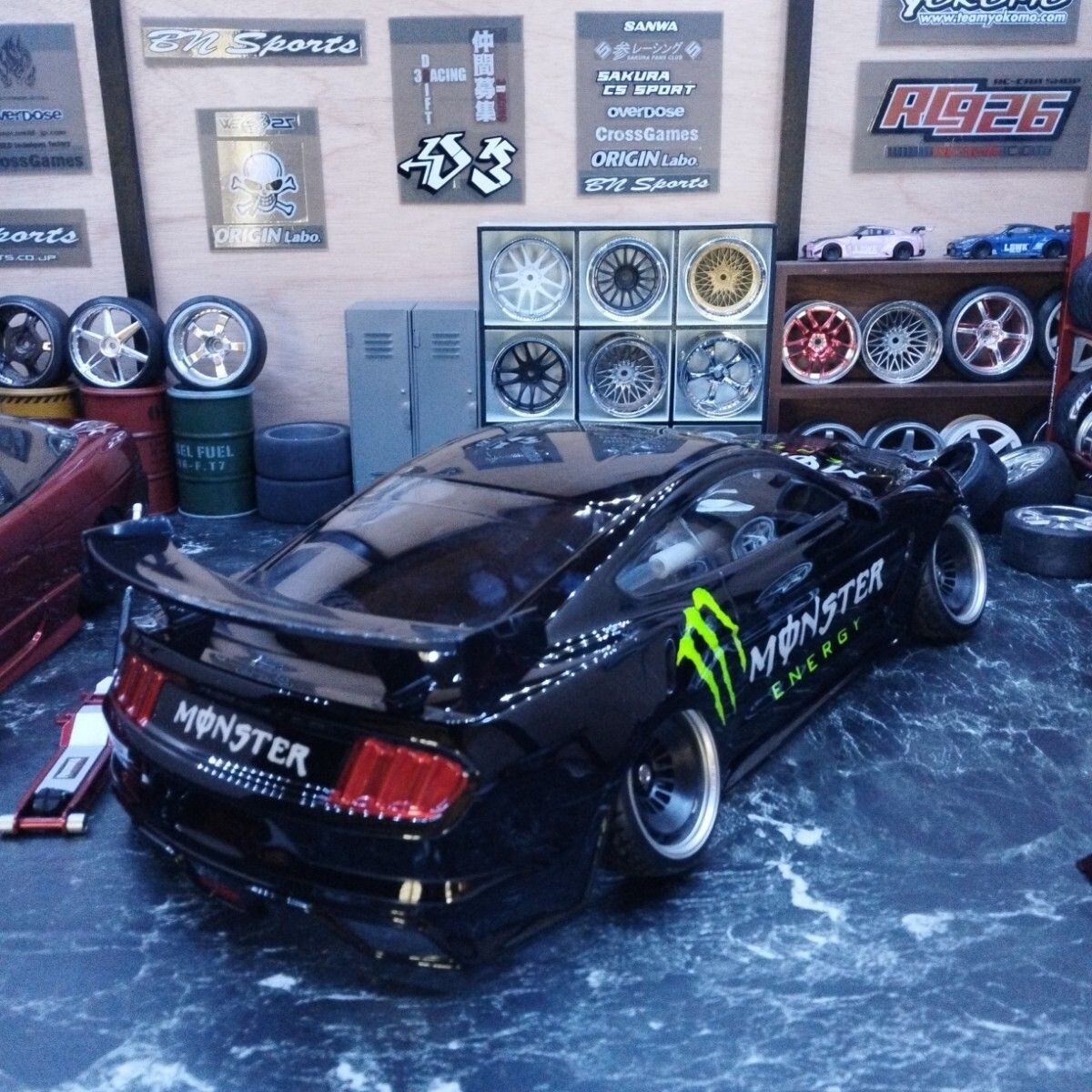 Tamiya 1/10 RC Car Painted Body Ford Mustang GT4 Monster