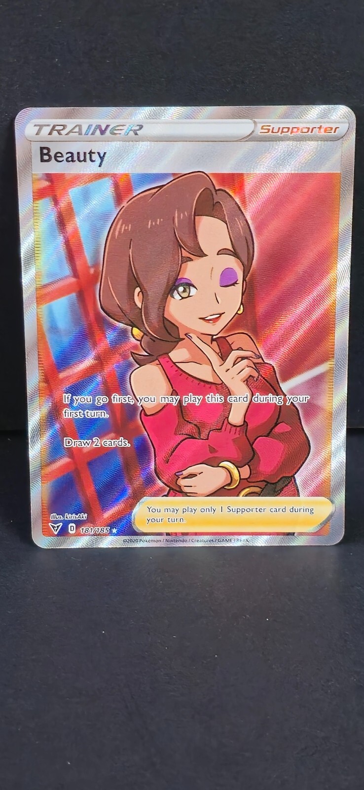 Pokemon Card 2020 Vivid Voltage Rare Holo BEAUTY FULL ART 181/185 eBay