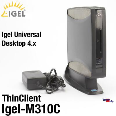 THIN CLIENT IGEL M310C UNIVERSAL DESKTOP 4.x LINUX 1GB 2GB RS-232 MICRO COMPUTER