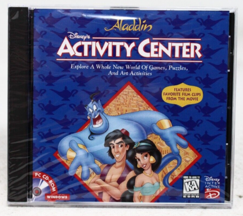Disney's Aladdin: Activity Center ( 1994) PC Game Rated KA - New - See desc. - Afbeelding 1 van 7