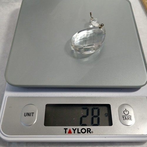 2 Inch Teardrop Crystal Glass Prism Diamond Facets .5 Inch Octagon Lot 4 ea - Picture 13 of 15