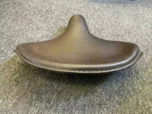 Indian Chief Scout Harley Motorcycle Vintage Motorcycle Black Leather Seat Foto 3 de 4