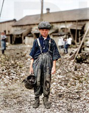 1912, 10-year-old oyster shucker Port Royal, South Carolina 14 x 11" Photo Print