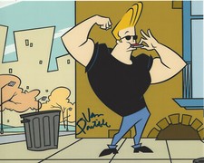 VAN PARTIBLE - JOHNNY BRAVO CREATOR - SIGNED 8X10 PHOTO C w/COA CARTOON PROOF