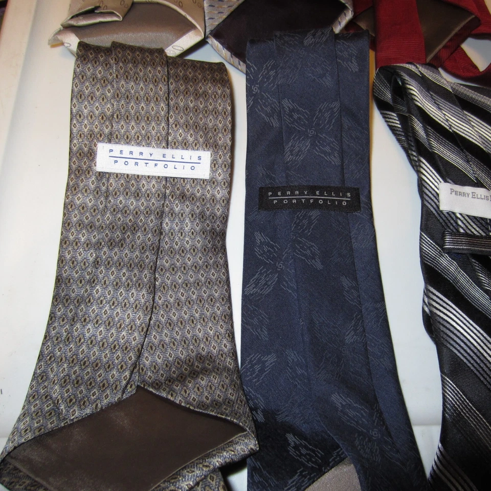 Lote de 6 corbatas clásicas para hombre Perry Ellis excelentes colores envío gratuito Foto 4 de 4
