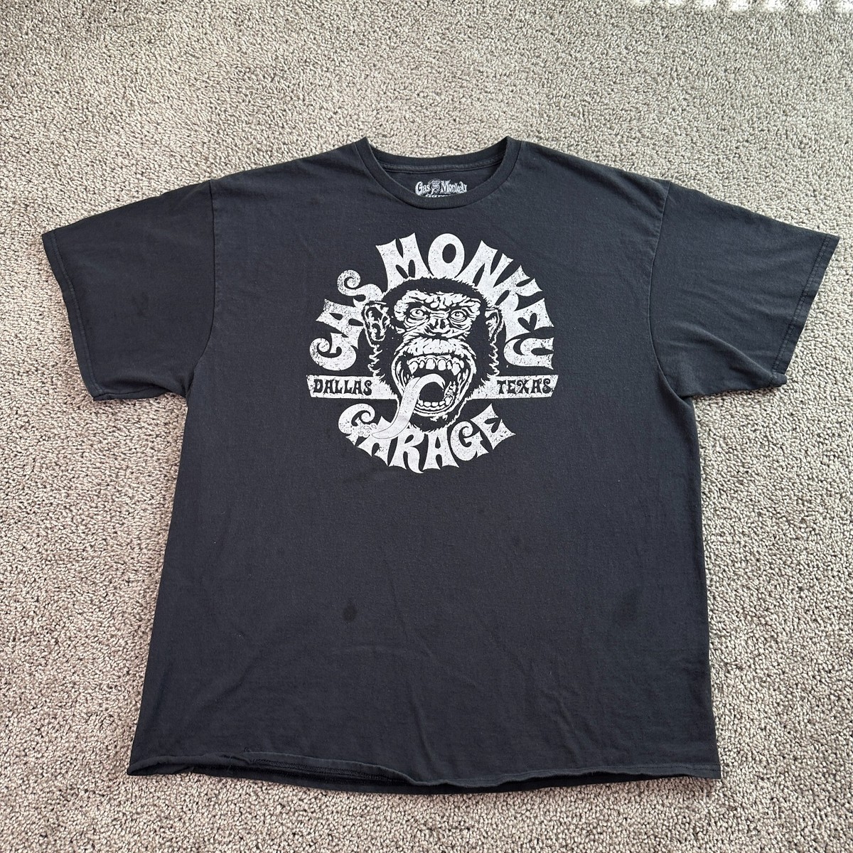 Gas Monkey Garage Shirt Mens XXL 2XL Black Gray Dallas Texas 
