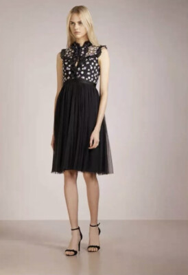 chinese dress ladies Justyna Black Rhinestone Guipure Lace Maxi Dress (Final Sale-US Only) main image 0