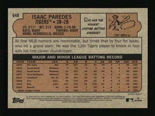 2021 Topps Heritage High Number - Pick Your Card #501-725 - Complete Your Set - Picture 278 of 394