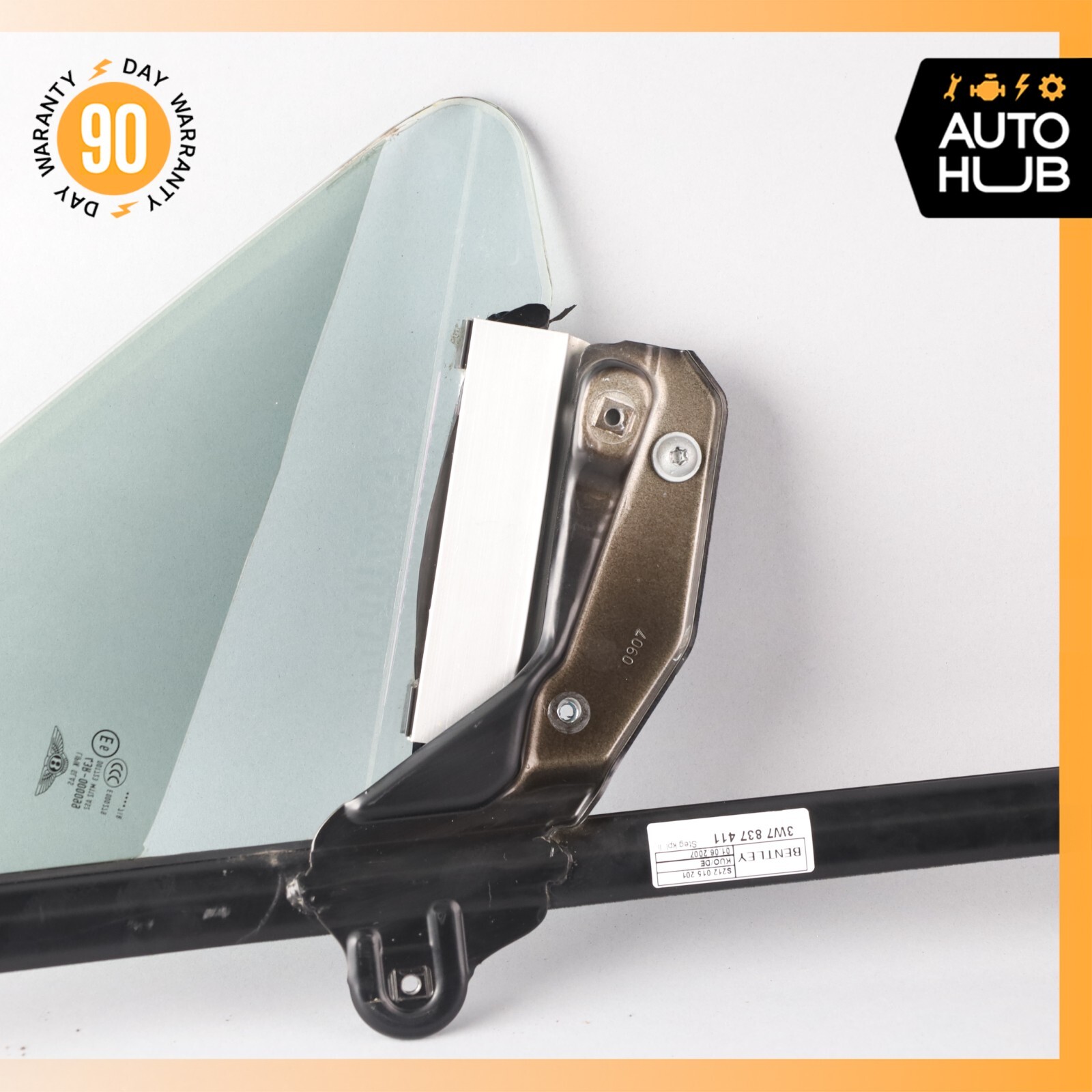 07-11 Bentley Continental GTC Front Left Side Door Vent Window Glass OEM 62k