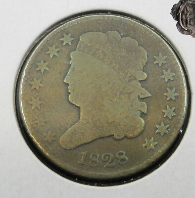 1828 Classic Head Half Cent 13 Star Lot#165