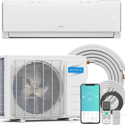 11500 BTU Mini Split Air Conditioner Heat Pump Kit 230V Wall AC Heater Ductless