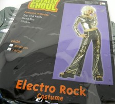 Girls ELECTO ROCK Halloween Costume Rocker Star Large 12-14