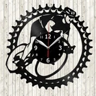 Bicycle Vinyl Record Wall Clock Decor Handmade 3012