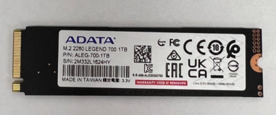 内蔵型SSD ADATA 1TB NVMe SSD M.2 2280 LEGEND 700 ADATA 1TB SSD M.2 2280 LEGEND 700 PCIe NVMe ALEG-700-1TB (OEM) | eBay