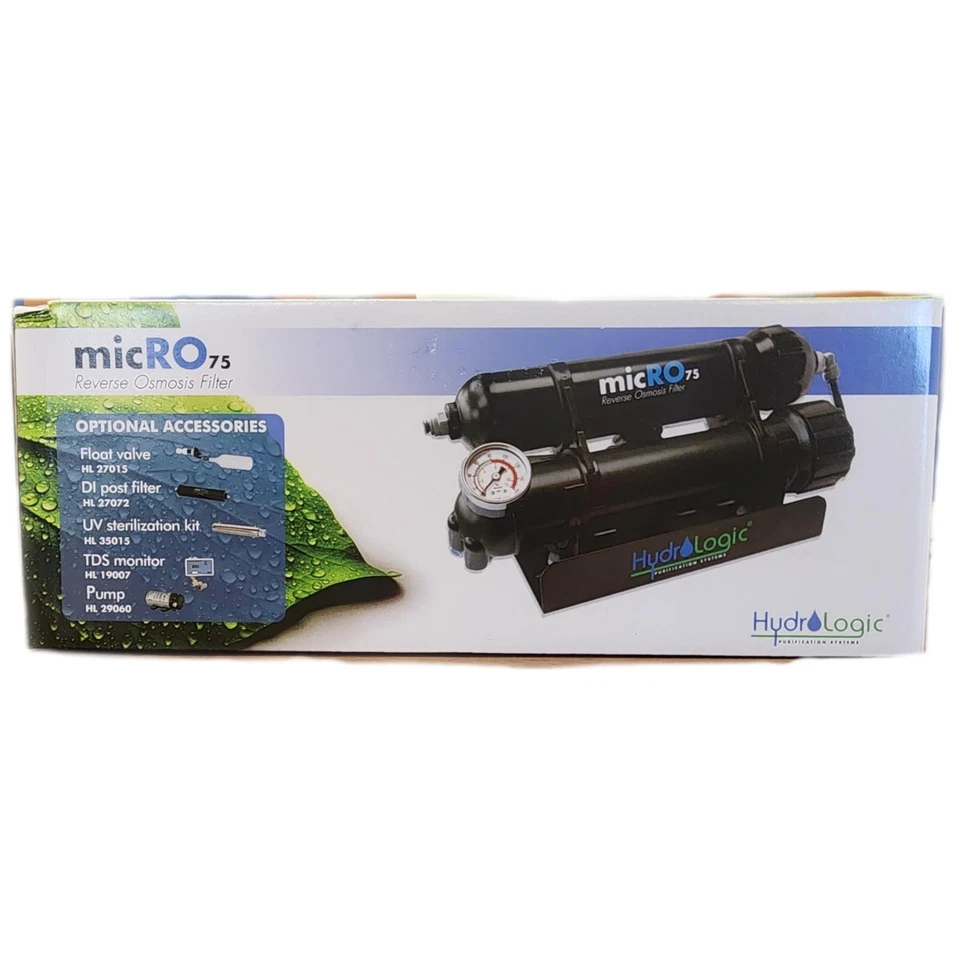 Nuevo filtro de ósmosis inversa Hydrologic MicRO 75 75 75 GPD 98%+ PPM reducción Foto 2 de 4