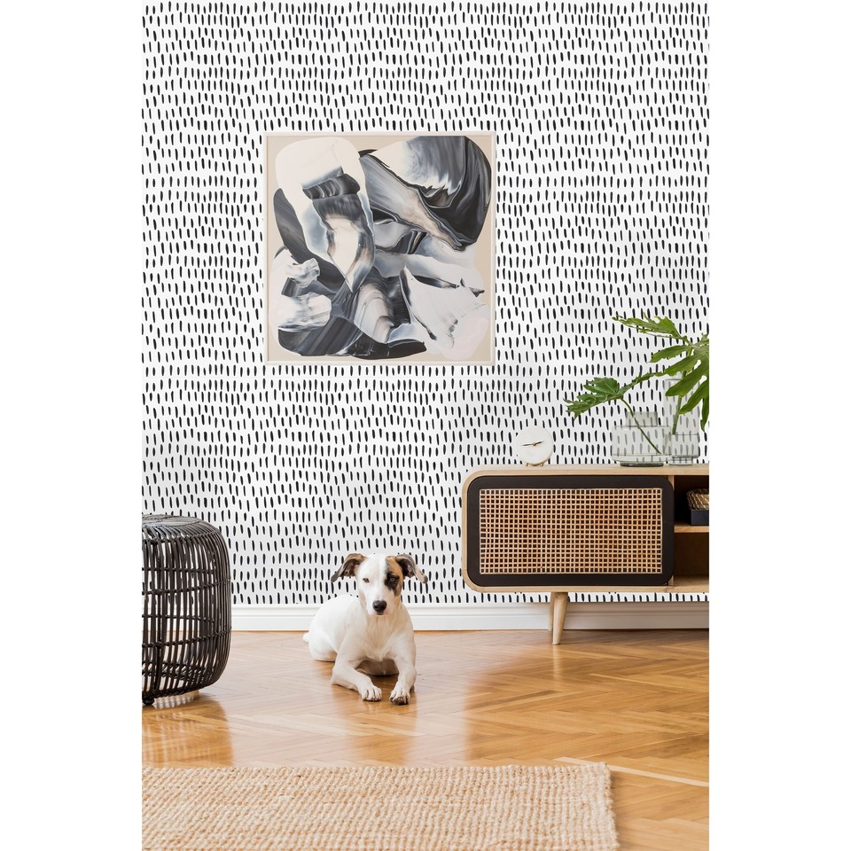 Brushstrokes Pattern Peel and Stick Wallpaper Pink 25"W x 125"H eBay