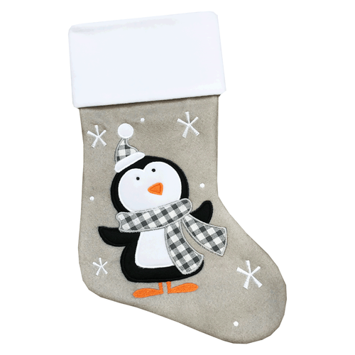Personalised Embroidered Christmas Stocking Deluxe Silver Santa UK Xmas Luxury - Picture 19 of 23