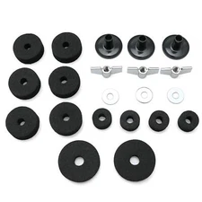 Cymbal Replacement Accessories 21PCS Felt Pads Hi-Hat Clutch Wing Nuts