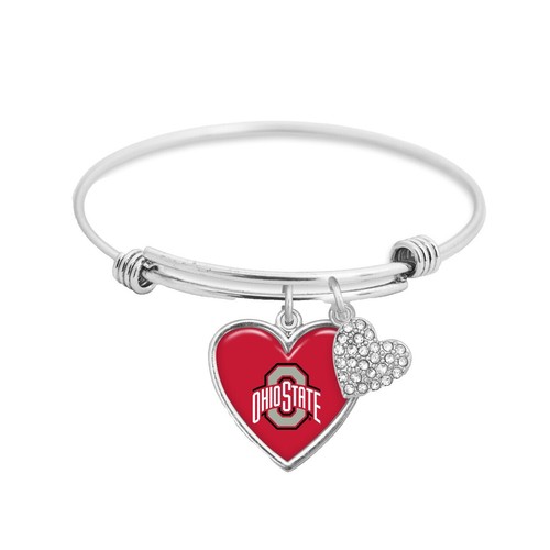 Ohio State Buckeyes NCAA Heart Stainless-Steel Bracelet  display picture 1