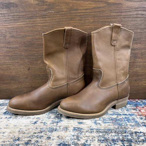 NOS Red Wing 2265 Pecos Boots US 9EEE Brown Leather Steel Toe USA Made New - Picture 4 of 24