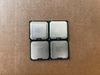 Lot of 4 Intel Core 2 Duo E8500 CPU 3.16 GHz 6MB LGA-775 SLAPK Desktop Processor