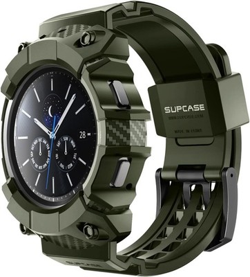 For Samsung Galaxy Watch 4 Classic 46mm Case Band Rugged Adjustable Strap Cover