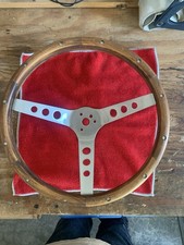 Grant Vintage 13.5 Inch Walnut Woodgrain Steering Wheel 4 Deep Very Clean Lqqk