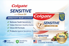 Colgate Sensitive Clove Oil Toothpaste Sensitivity Relief Free Shipping 80g 2