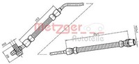 Metzger Bremsschlauch 4116216 FüR BMW